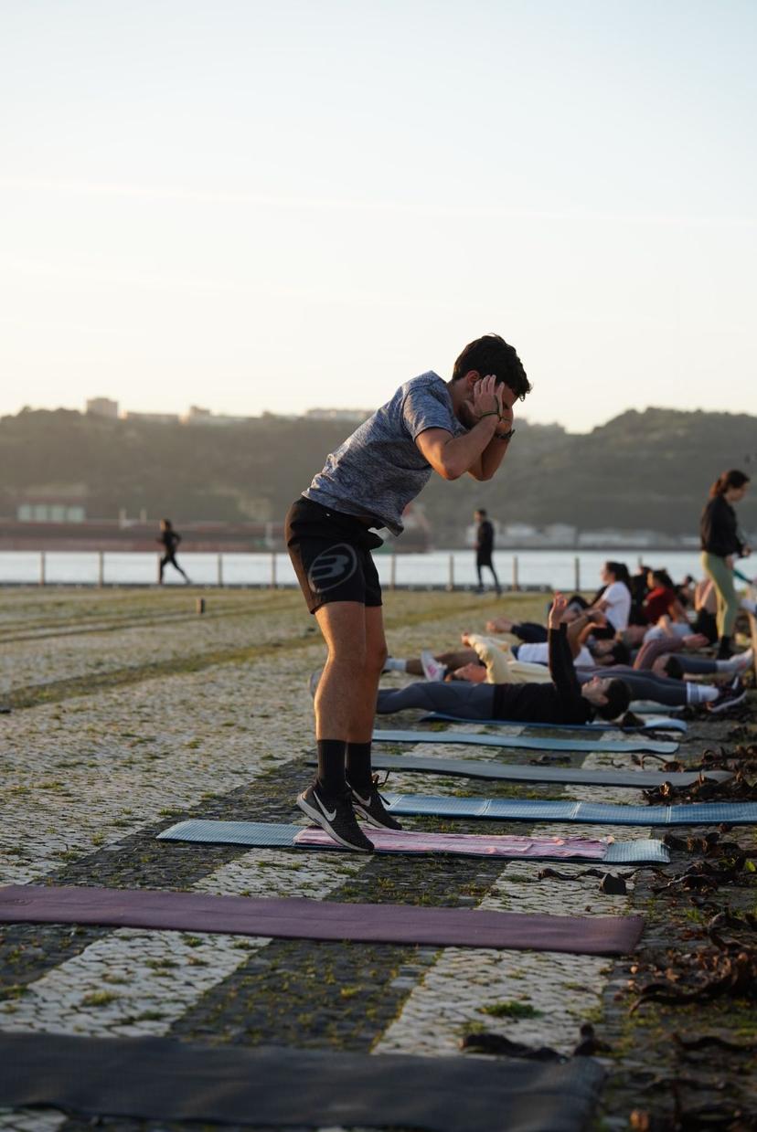 Outdoor workout at Belém